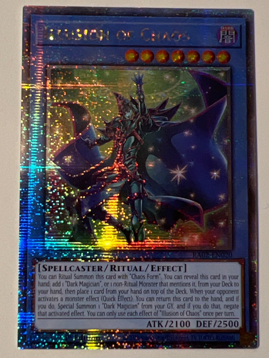 YUGIOH Quarter Century Secret Rare RA02-EN020 Illusion of YUGIOH Quarter Century Secret Rare RA02-EN020 Illusion of