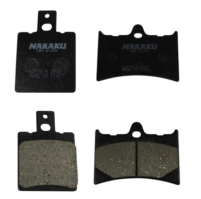 Bremsbeläge Set Naraku Vorne & Hinten für Aprilia RS 125 ( Rotax 122 / 123 )