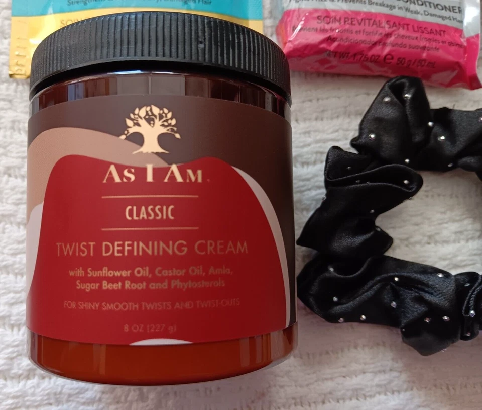 As I Am Twist Defining Cream Black Scrunchie Hask Argan Hair Oil Conditioner Lot Foto 3 de 4