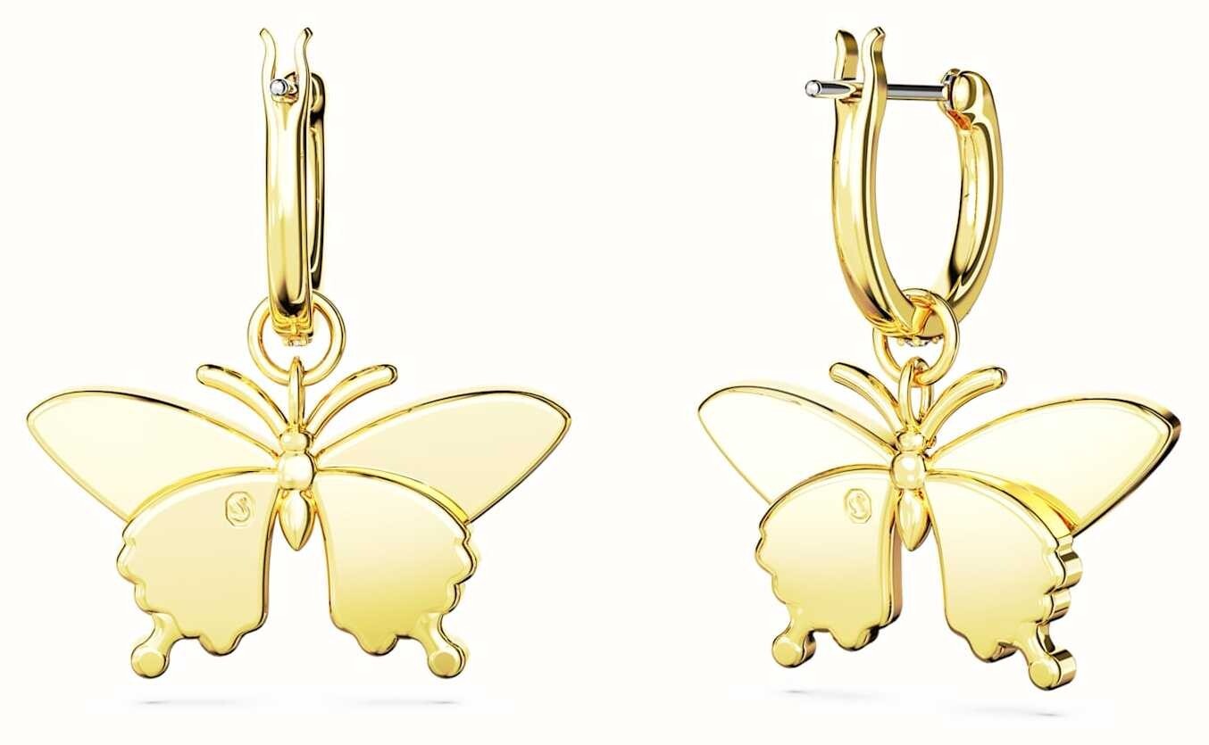 Swarovski butterfly earrings new in box, Rare! beautiful image 3