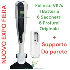 VORWERK FOLLETTO VK7S 1 BATTERIA EXPO FIERA  ACC PARETE HD7s GARANZIA 24 MESI