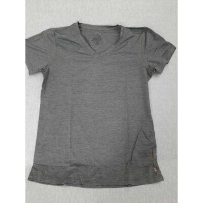 Tommie Copper Zinc Men Medium Stripes Active Stretch T-Shirt Short Sleeve V-Neck