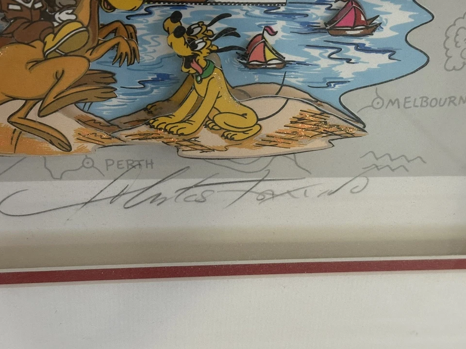 Fazzino-“Mickey World Tour” 3D Art! Sold Out RARE ARTIST PROOF Signed #d 70/100 - Image 3 of 4