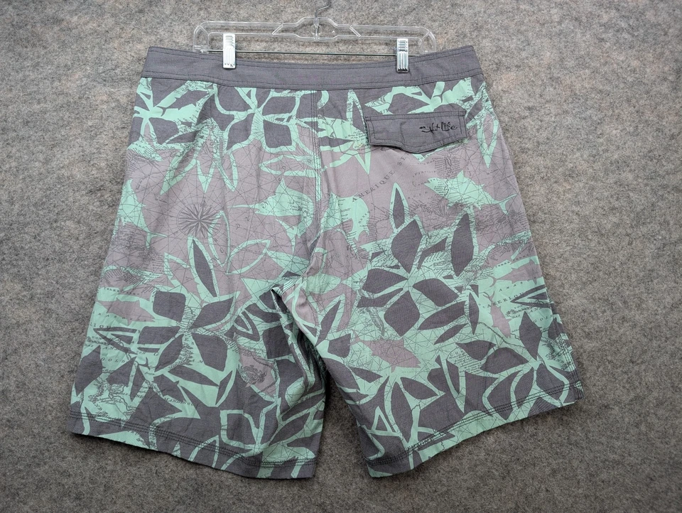 Bañador Salt Life SLX QD para hombre 36 gris verde pesca playa surf Foto 2 de 4