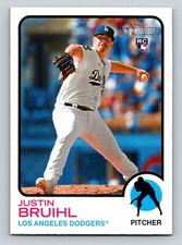 Justin Bruihl 2022 Topps Heritage #518 Los Angeles Dodgers RC