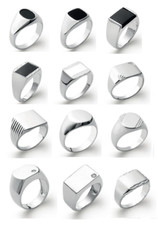 Bague Chevalières en Argent massif 925/1000 Tailles Choix Bijoux HOMME/FEMME