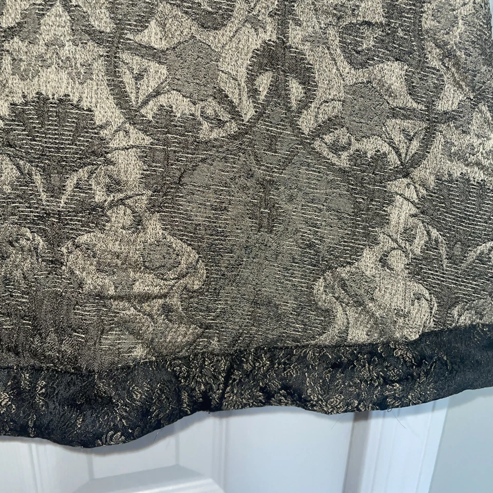 NWT Eskandar -Sz 1 Exquisite GREEN PERSIAN TRELLIS A-Line Asian Sleeveless Vest - Image 4 of 4