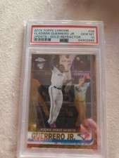 💥2019 Topps Chrome Vladimir Guerrero Jr UPDATE Gold Refractor ROOKIE /50 PSA 10