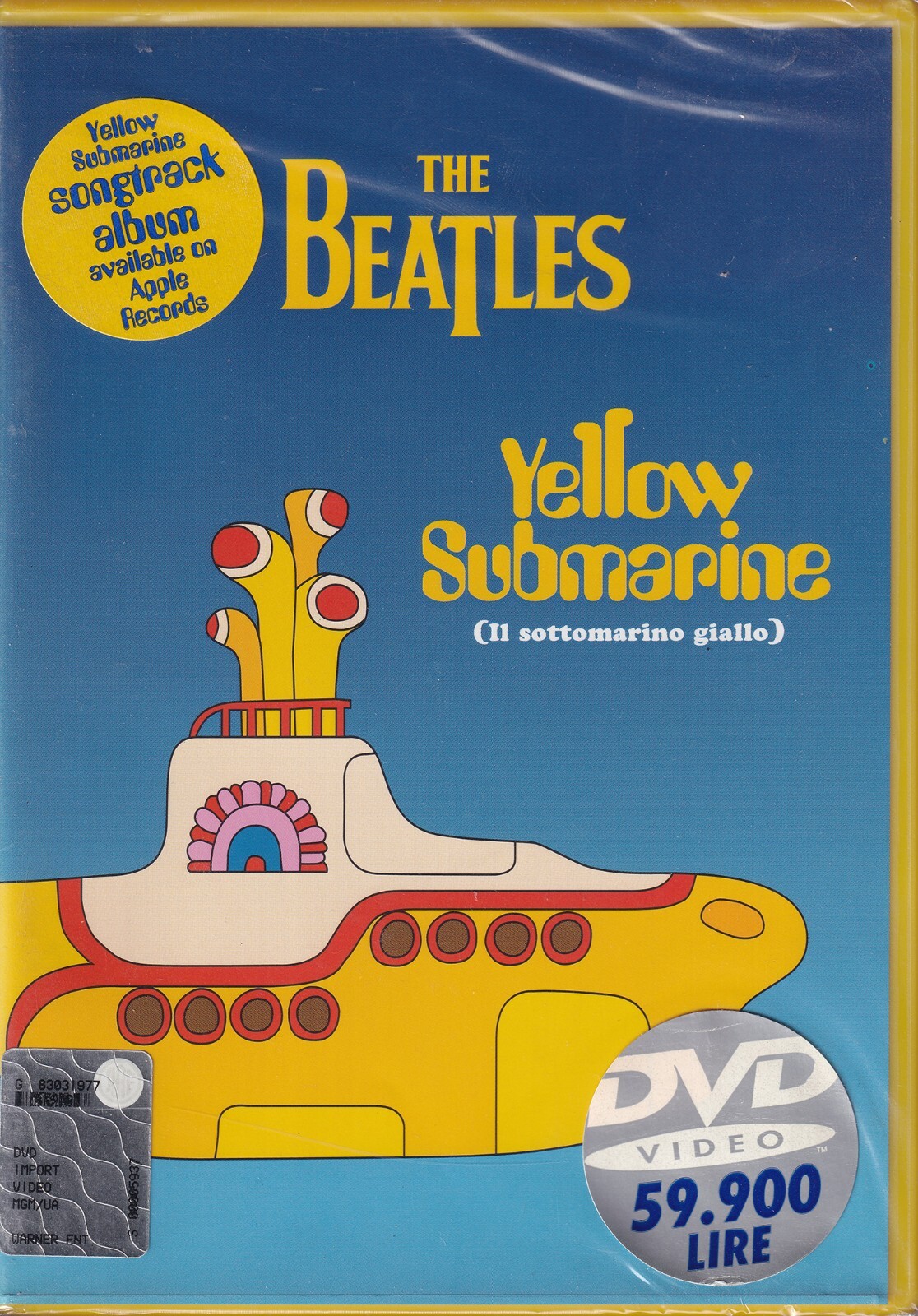 YELLOW SUBMARINE Z8 57508 Dvd ::: SIGILLATO ::: 1^ Ed. MGM Distr. WARNER