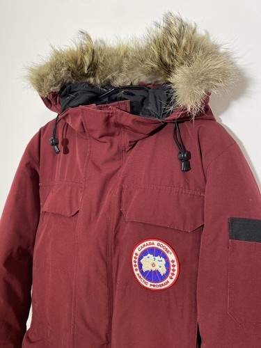 Canada Goose White Duck Down Burgundy 