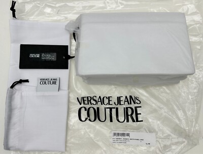 Versace Jeans Couture Institutional Logo Bag White Range H 74VA4BH1 Purse