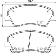 HELLA Bremsbeläge Bremsbelagsatz Bremsklötze Vorne 8DB 355 036-501