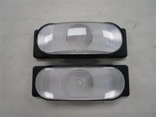 BOAT TRAILER BACK UP 6 1/2" OVAL LIGHT WITH RECTANGLE BASE PAIR OF (2) MARINE