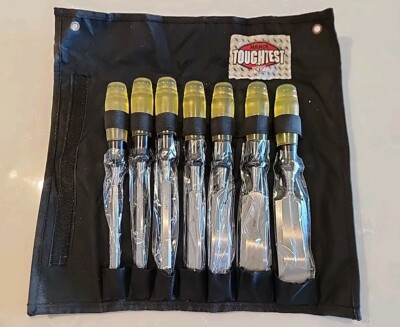 Handyman ToughTest 7 Piece Woodworking Chisel Set w/pouch - New