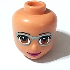 LEGO Friends Head with Smile and Glasses
