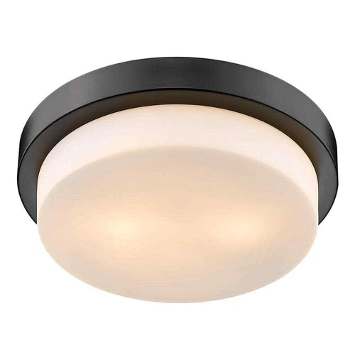 Golden Lighting 13 in 2-Light Black Flush Mount - Picture 2 of 4