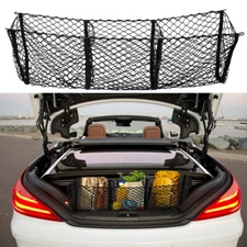 Pickup 3 Pocket Trunk Heavy-Duty Storage Organizer Net For Mercedes Benz SL500