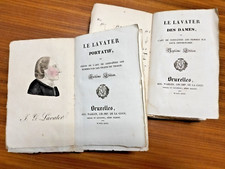 1826 Lavater fisiognomica men and women 2 vol. colored engravings Brussels