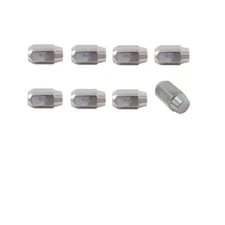 8 x Closed Head Wheel Nut 3/8 Inch Thread / 17mm Hex Head /60 Degree Taper