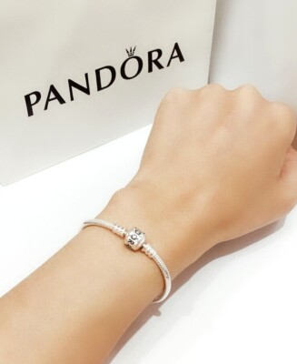 Brand New 100% PANDORA 590702HV Moments Snake Chain Charms