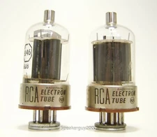 2X RCA Black Plate Power Tubes / 6146 / 57-13 -- KT