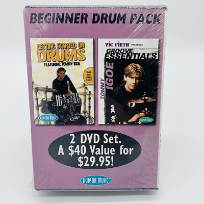 Hudson Music Beginner Drum Pack 2 DVD Set Factory Sealed