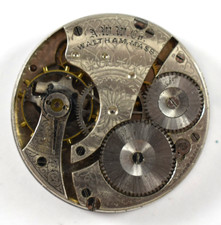 Vintage Waltham Grade 610 16s 7J Hunting Pocket Watch Movement lot.fb