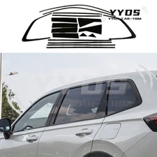 Steel Black Door Window Frame Sill Pillar Post Cover Trim For Honda CR-V 2023-25