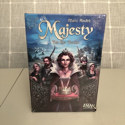 Majesty For The Realm Board Game Z-Man Marc Andre 2017 Sealed
