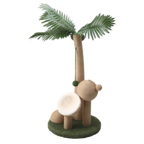 Cat Tree Scratching Post Kitten Climbing Tower Activity Centre Coconut Tree Deco - Picture 8 of 9