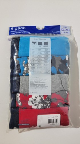 Wonder Nation Boys Boxer Briefs 5-Pair Underwear Cotton Tag Free XL (14-16) New - Picture 2 of 2