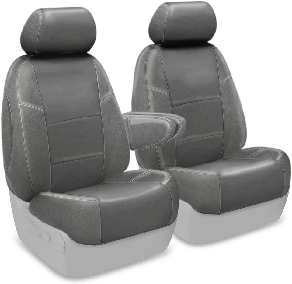 Fundas de asiento de auto delanteras Honda Element 2004 2005 2006 ajuste personalizado cuero gris Foto 4 de 4