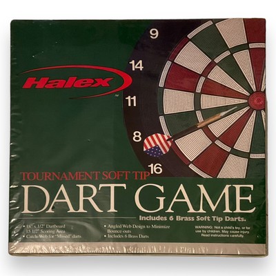 Halex Tournament Soft Tip Dart Game, with 6 Brass Soft Tip Darts Brand New