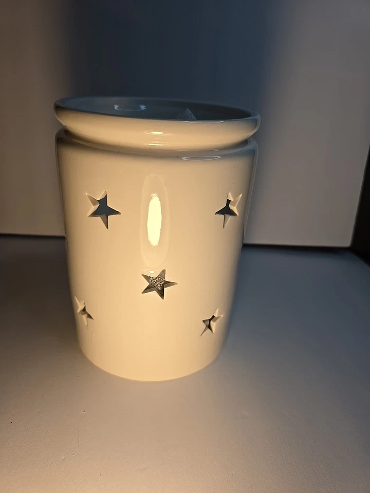 Suporte de vela Ashland lanterna de cerâmica casa de Natal 7 1/2 x 5 1/2 polegadas - Imagem 3 de 4