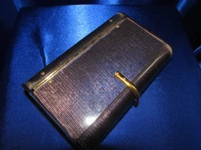 VINTAGE RARE PETITE WILARDY IRIDESCENT BLUE CLUTCH BLUE & GOLD LUCITE PURSE