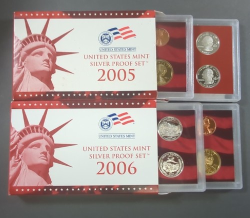 12 Proof Sets 2001-2006 Includes Clad And Silver Each Year Sacagawea Mint Proof - Picture 4 of 7