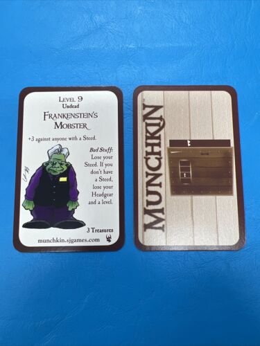 STEVE JACKSON GAMES - MUNCHKIN PROMO CARD : Frankenstein’s Mobster - Picture 1 of 1