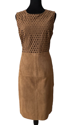 J Peterman Laser Cut Tan Suede Leather Dress Size 6 | eBay J Peterman Laser Cut Tan Suede Leather Dress Size 6 | eBay