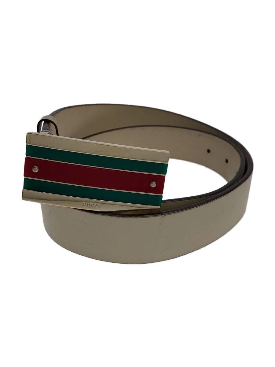Ceinture GUCCI cuir ivoire uni homme 170882 212956 85 34 Occasion