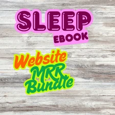 Sleep E books, Guides, Website Pages & Courses Bundle w/MRR License