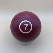 Vintage Replacement Pool Ball Billiards Maroon Solid 7 Ball 2 1/4" Diameter