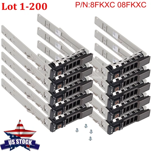 Lot 2.5" 8FKXC Drive Caddy For Dell PowerEdge R430 R630 R730 R730xd T630 MD1220