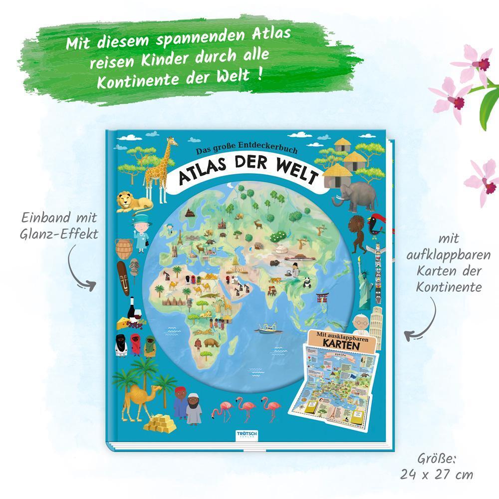 Thumbnail - Trötsch Kinderatlas Das Große Entdeckerbuch Atlas Der Welt | Co.kg |
