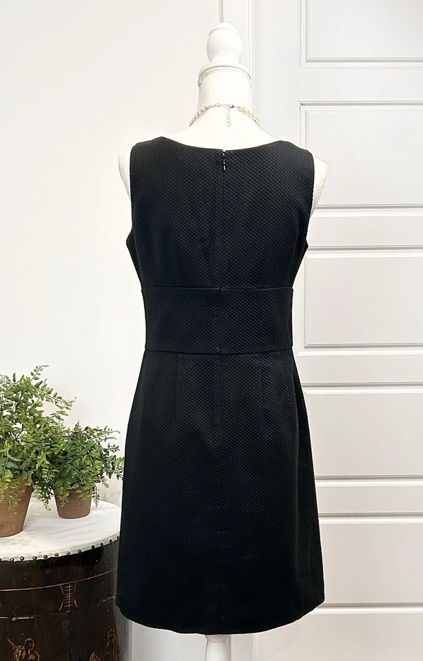 Talla VESTIDO 6 CYNTHIA ROWLEY Negro ALGODÓN Sin Mangas Cuello en V Foto 4 de 4