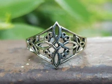 Witch's Knot Ring 925 Sterling Silver Protection Talisman Occult Magic Amulet Sa