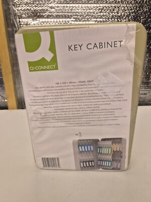 Q-Connect Perlgrau 48 Schlüssel Schrank KF04027 180 MM x 250 mm x 80 mm