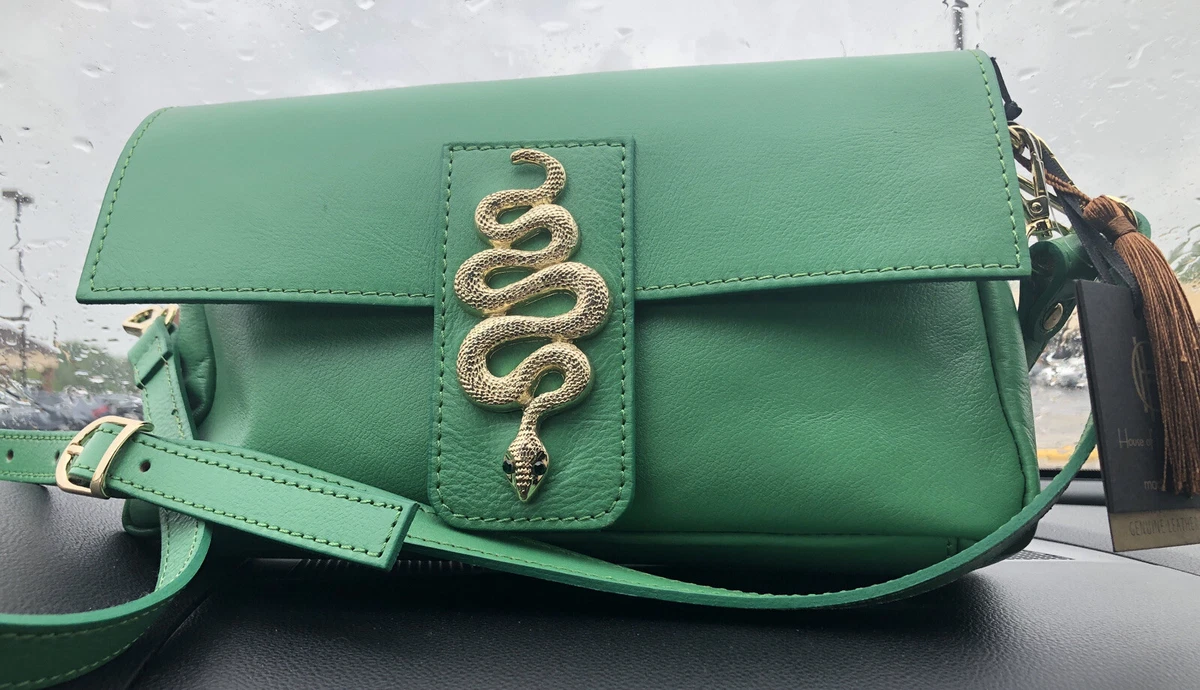 Green gucci snake best sale bag