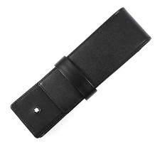 Montblanc Lederetui Lederhülle Siena Schwarz No. 14311 für 2 Schreibgeräte