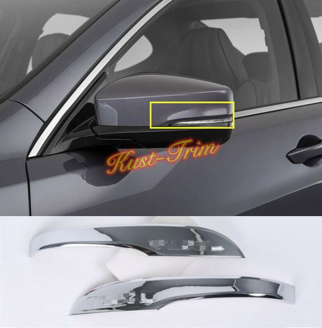 For Acura TLX 20152020 ABS Chrome Door Rearview Mirror Strip Cover