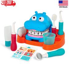 Battat Hippodontist Dentist Play Set 14 Pc Plastic Toddler Preschool Toy